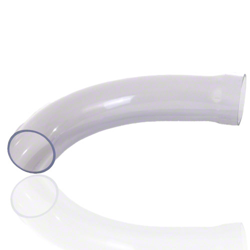 PVC U Transparent Elbow 22° in DIN Version, Plain / Socket