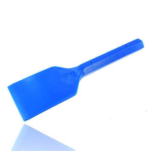 Scraper made of PE for filter cake, color blue, PE-MD