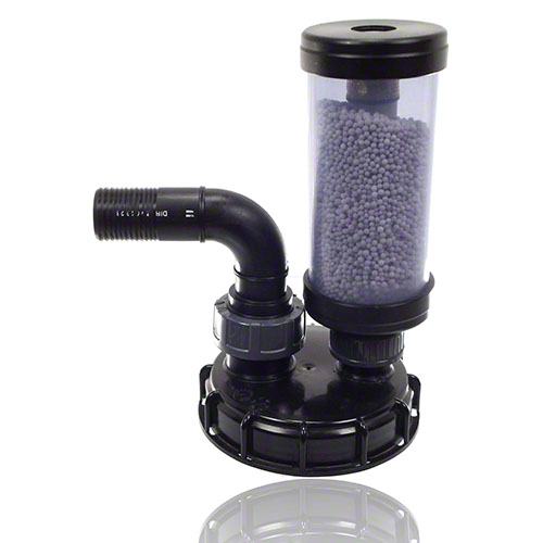 IBC-screw cap DN 150 with filling hose nozzle and acid vapor separator