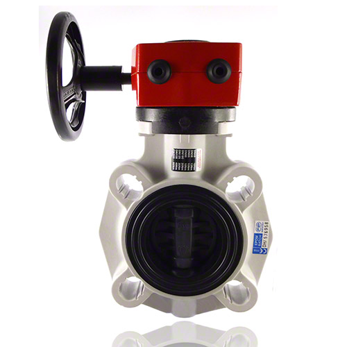 ABS Butterfly Valve -  Gearbox operated, EPDM Seal