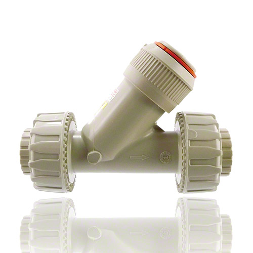PP Check valve with BSP threaded female union ends, EPDM