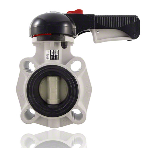 PP Butterfly Valve, Hand operated, EPDM