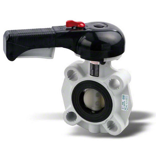 PVDF Hand operated Butterfly valve, EPDM