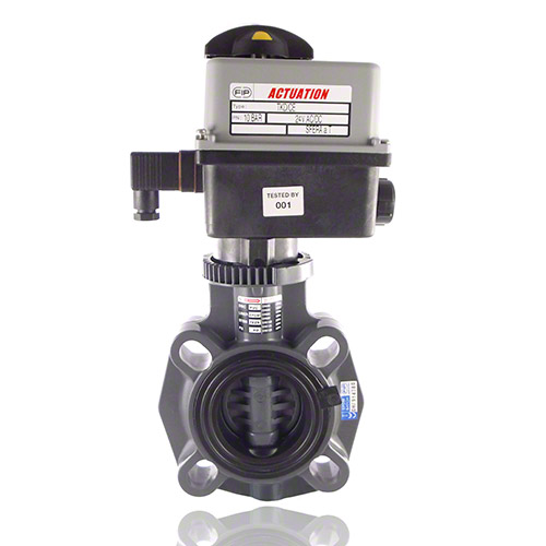 Electrically actuated, PVC-U Butterfly Valve