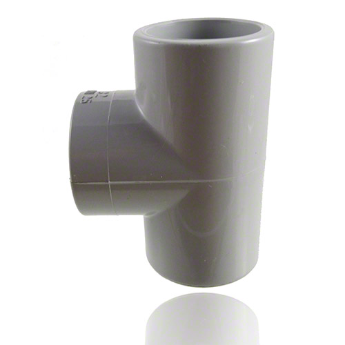 PVC-C Tee 90°, with solvent weld sockets