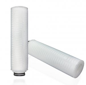 Membrane filter cartridge / sterile filter cartridge, length 10 inches, connection 222 adapter, EPDM seal