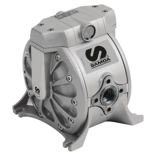 Double diaphragm pump DF100 made of metal, ball seat stainless steel