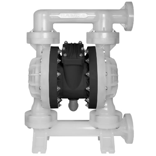 Double diaphragm pump UP20 made of plastic, ball seat PP