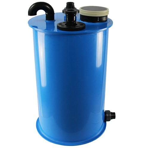 Dosing tank made of PE-blue