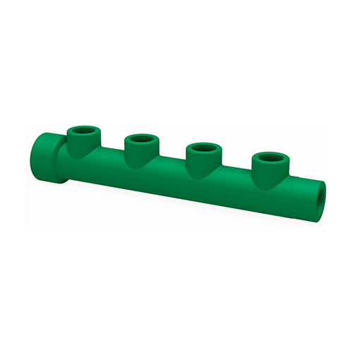 PP-RCT distributor socket cascadable green