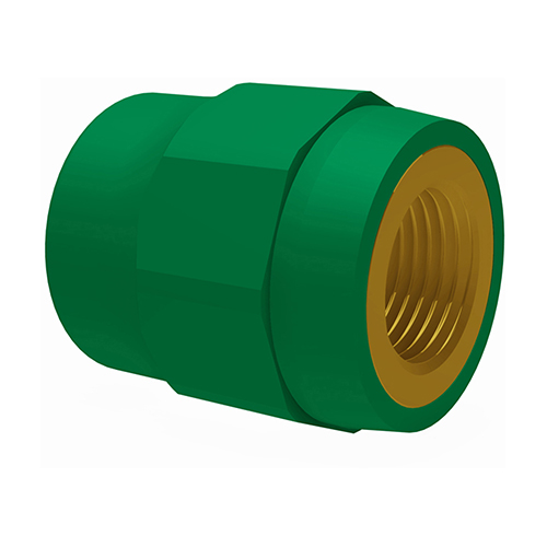 PP-RCT-RG adapter female thread-cylindric green
