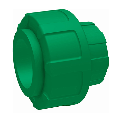 PP-RCT union w/ o-ring-EPDM green