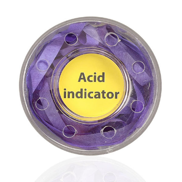 Indicator cartridge acid