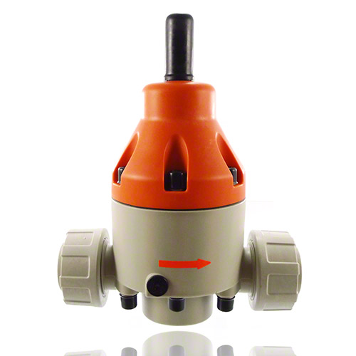 PP Pressure relief valve DHV 712-R, socket DIN ISO, sealing FPM