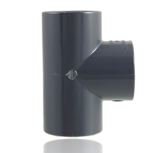 PVC-U Tee 90°, with solvent weld sockets