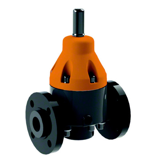 PVCU Pressure relief valve DHV 712-R Special, flange DIN ISO EN 1092, sealing FPM