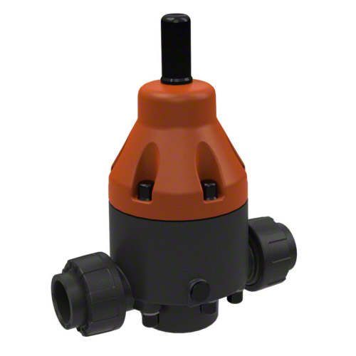 PVC-U Pressure reducing valves DMV 755, socket DIN ISO, FPM