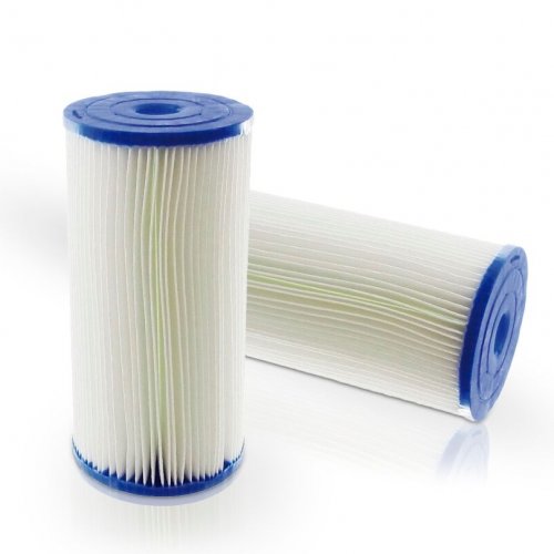 Pentek Water filter, filter cartridge R-series 10 inch BIG BLUE- folded Polyester-filter cartridge 