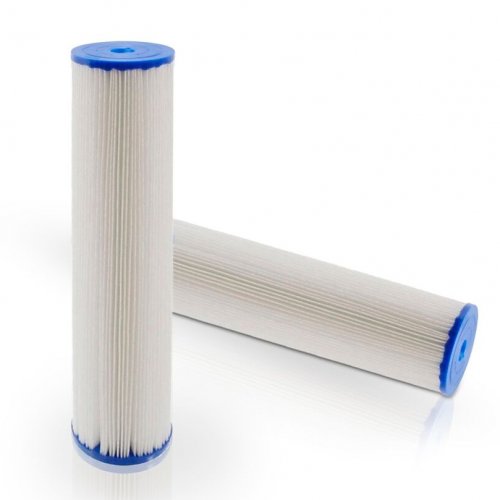 Pentek Water filter, filter cartridge R-series 20 inch BIG BLUE- folded Polyester-filter cartridge 