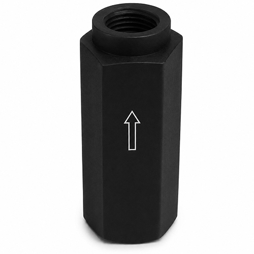 PE-EL Check Valve, EPDM O-Ring, Spring-Loaded, Female Thread G 1/4" on both sides