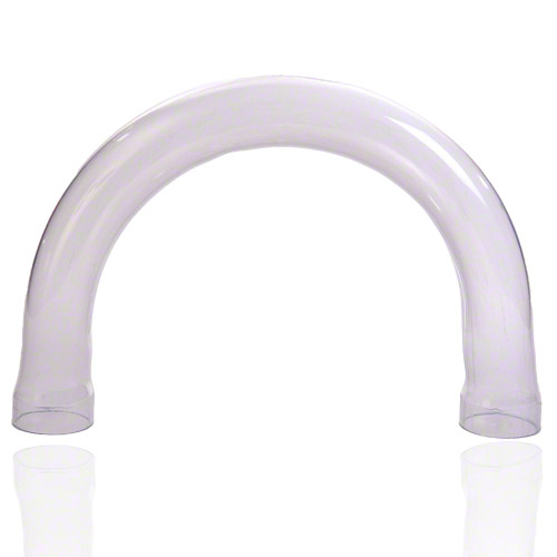 PVC U Transparent Elbow 180° in DIN Version, Plain / Socket