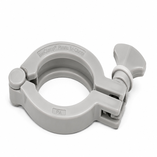 Closing clamp for ISO clamp connections for ClampCon system flange