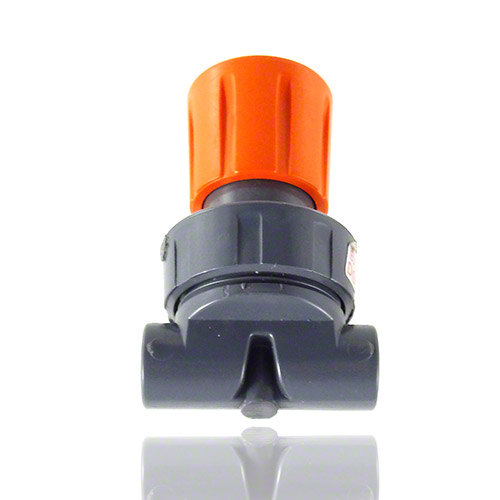 PVC-U Mini-diaphragm valve with BSP threaded female ends, EPDM