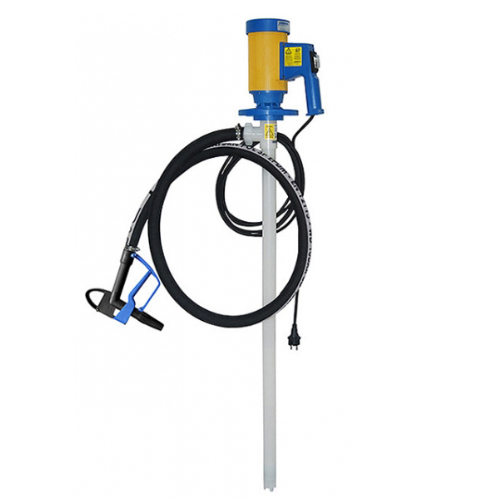 Drum pump set JP-280 for highly aggressive chemicals (IBC containers), immersion tube length 1200 mm