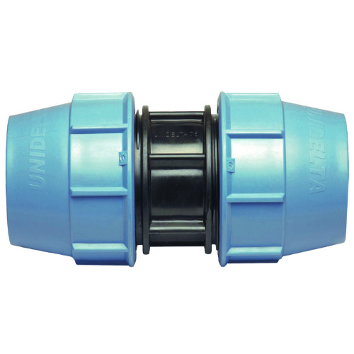 PP Compression fittings type UNIDELTA for PE pipes, coupling
