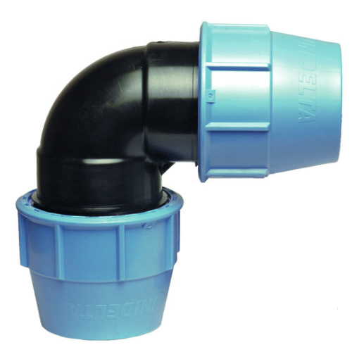 PP Compression fittings type UNIDELTA for PE pipes, elbow 90°