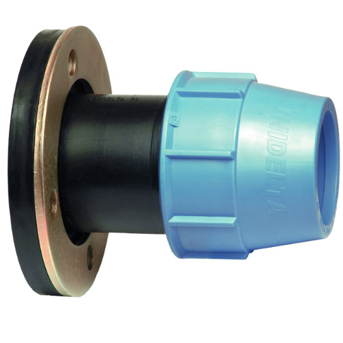 PP Compression fittings type UNIDELTA for PE pipes, flange socket piece
