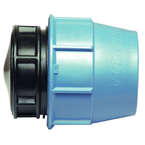 PP Compression fittings type UNIDELTA for PE pipes, end cap