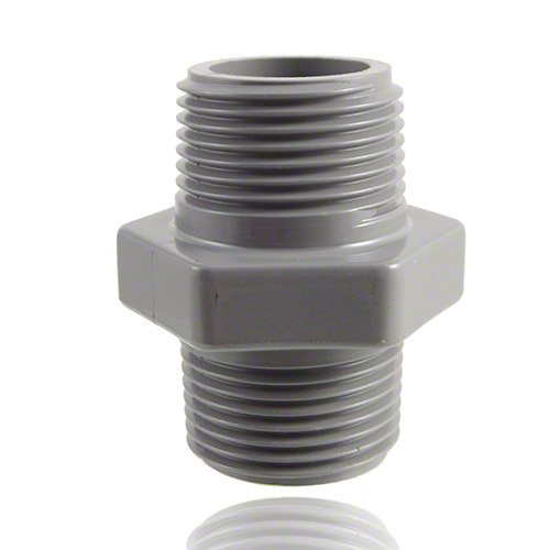 ABS Barrel Nipple with BSP threaded male ends