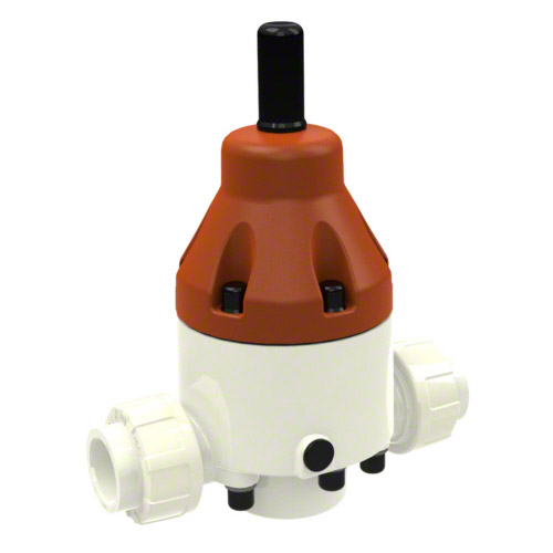 PVDF Pressure reducing valves DMV 755, socket DIN ISO, FPM