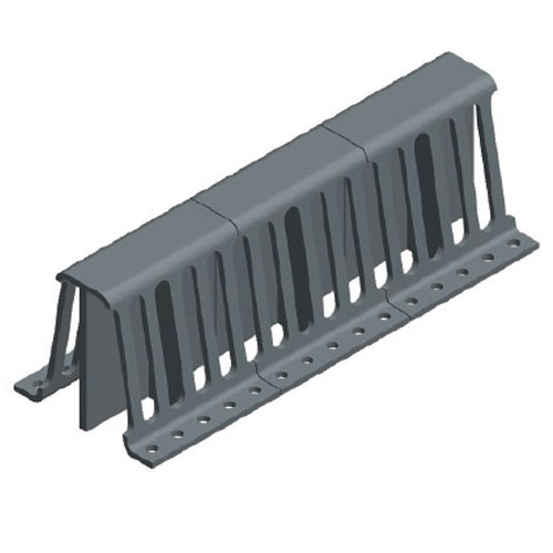 Profile support grating made of PP-el, electrically conductive