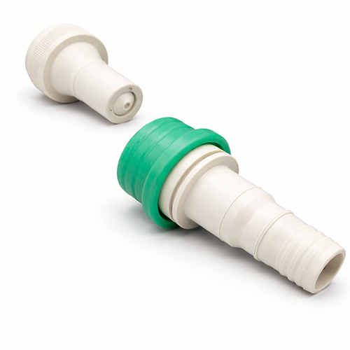 Dry Disconnect Coupling with Male Adapter (IBC S60&times;6) and Female Coupler (Hose Barb)