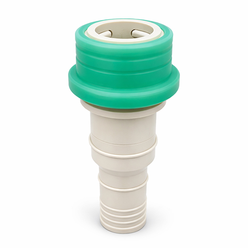 Dry Disconnect Coupling, Female Coupler with Hose Barb