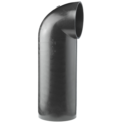PE Elbow 90° with long side, for soil & waste systems