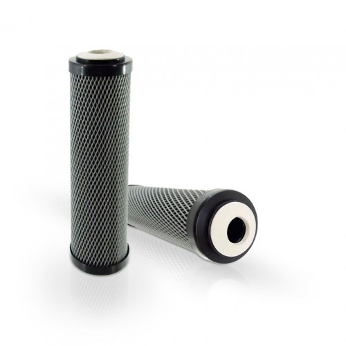 Water filter for active carbon filtration