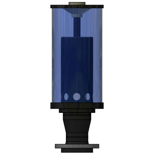 CO2 absorber type SDA250-FL-100 with PVC U loose flange DN 100, d 110 mm