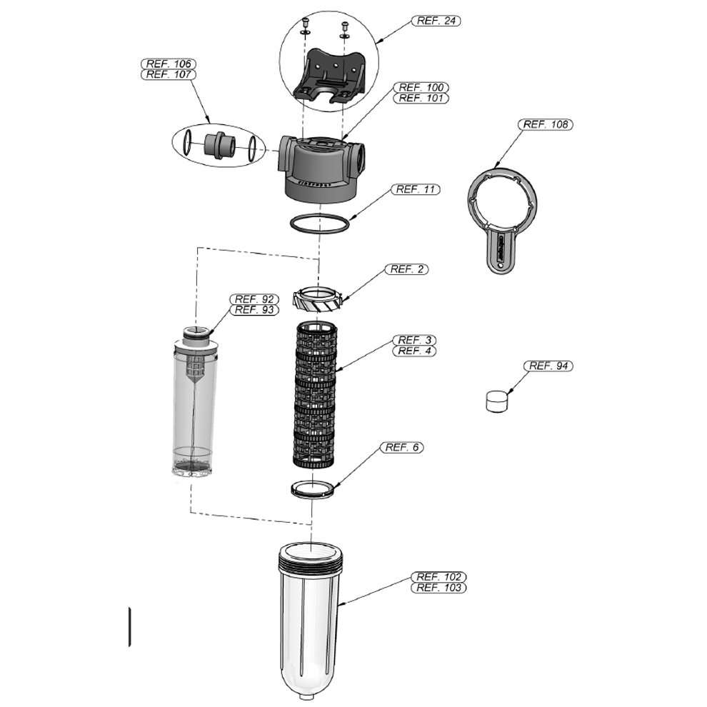 Cintropur water filter - Type series SL 160 / SL 240 - Spare part