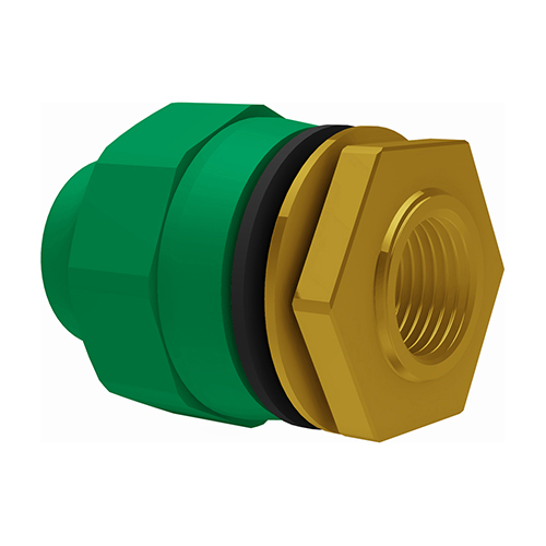 PP-RCT-RG adapter hollow wall adapter female thread-cylindric green