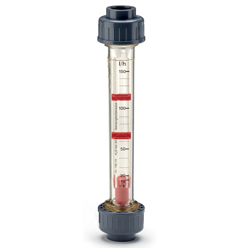 Variable area Flowmeter type M123, Measuring tube material Polysulfon, Float material PVDF
