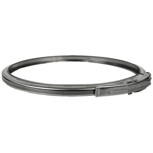 Clamping ring made of stainless steel 1.4301, for fastening the manholes with new grip shape
