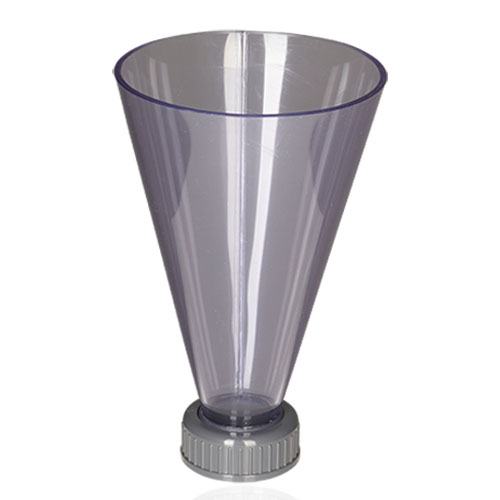 PVCU transparent funnel without lid 