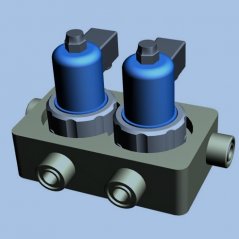 MULTIPORT VALVES: CNC-valve blocks
for 
magnetic and diaphragm valves
made of
PVCU, PVCC, PE, PP and PVDF
