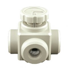 2-, 3- and 4-WAY 
BALL VALVE : MADE OF PP, PP-NATURAL
AND PVDF
FOR LABORATORY EQUIPMENT